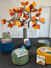 Treely® Library Tree. The Storyteller Tree. Making teaching easier, more fun and engaging. Autumn leaves.